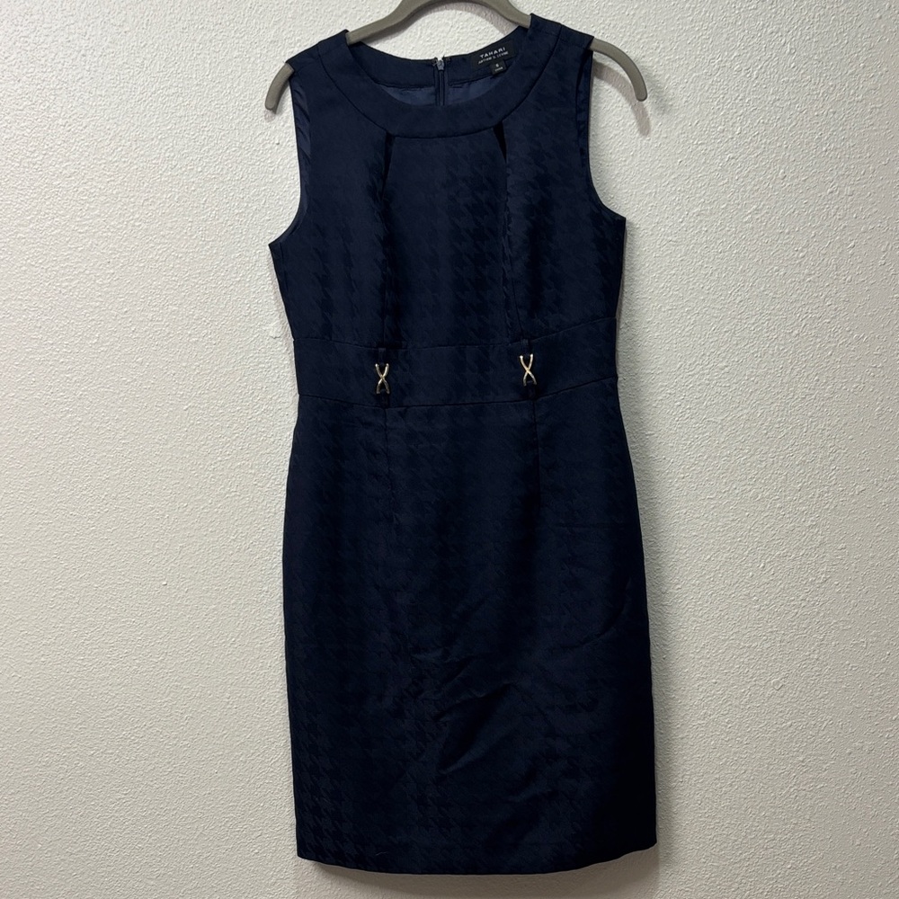 Tahari Midnight Blue Dress
